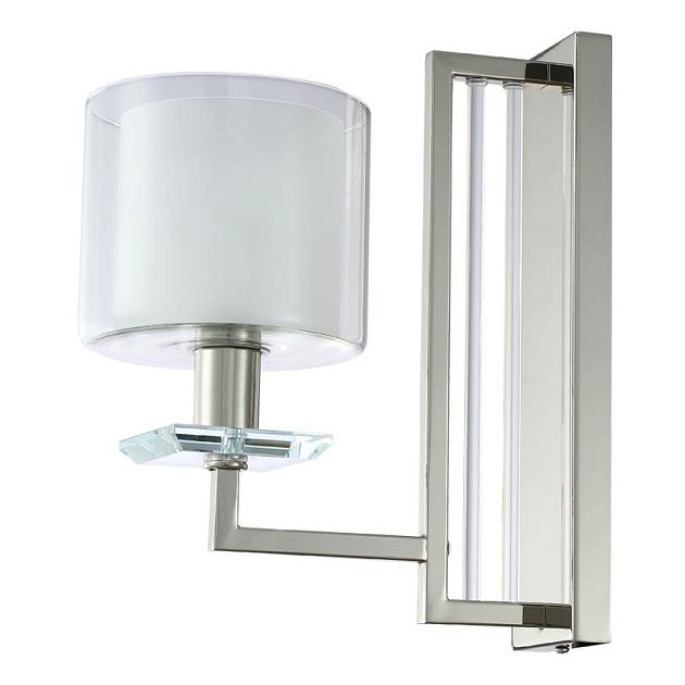 Бра Crystal Lux Nicolas AP1 Nickel/White изображение 1 Бра Crystal Lux Nicolas AP1 Nickel/White Фото № 1