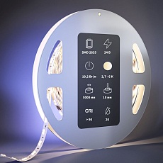 Светодиодная лента Maytoni 19,2W/m 140LED/m 2835SMD от теплого до холодного 5M 201124 1