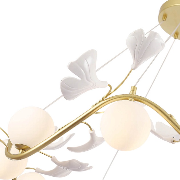 Подвесная люстра Crystal Lux Colibri SP10 Gold изображение 2 Подвесная люстра Crystal Lux Colibri SP10 Gold Фото № 2