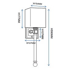 Бра Imperium Loft Regina Andrew Crystal Sconce 85023-22 1