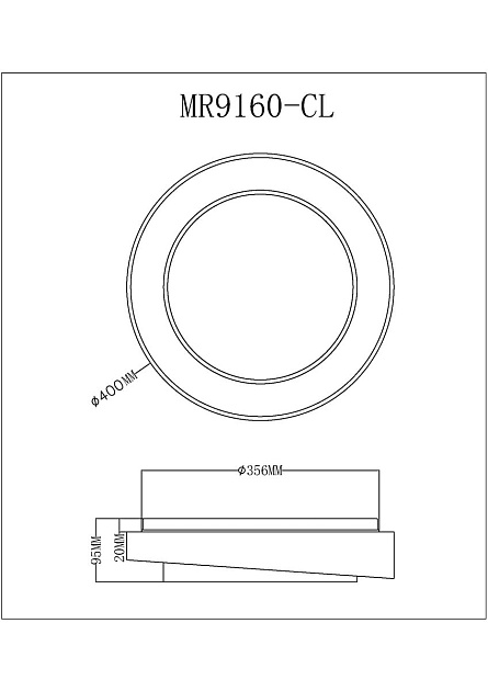 Потолочный светодиодный светильник MyFar Ceiling Rhea MR9160-CL изображение 2 Потолочный светодиодный светильник MyFar Ceiling Rhea MR9160-CL Фото № 2