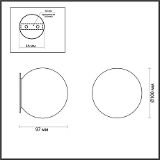 Настенный светильник Odeon Light MARBELLA 6684/5CL 3