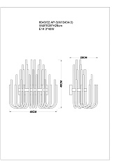 Настенный светильник Divinare Bianca 6043/02 AP-3 1