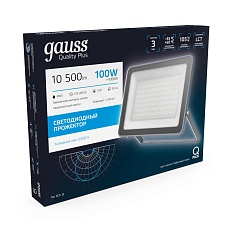 Прожектор светодиодный Gauss Qplus 100W 6500К 690511100 2