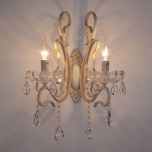 Бра Eurosvet 12205/2 белый Strotskis Фото № 4