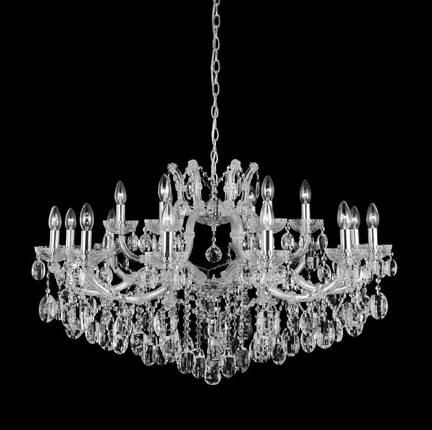 Подвесная люстра Crystal Lux Hollywood SP12+6 Chrome изображение 1 Подвесная люстра Crystal Lux Hollywood SP12+6 Chrome Фото № 1