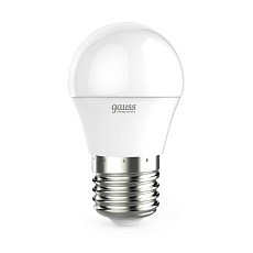 Лампа светодиодная Gauss E27 10W 4100K матовая 53220