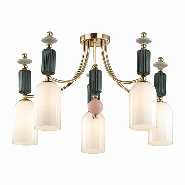Потолочная люстра Odeon Light Classic Candy 4861/5C изображение 6 Потолочная люстра Odeon Light Classic Candy 4861/5C Фото № 6