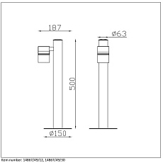 Уличный светодиодный светильник Lucide Arne-Led 14867/49/30 1
