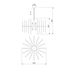 Подвесная люстра Bogates Allure 356/8 Smart 2