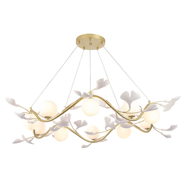 Подвесная люстра Crystal Lux Colibri SP10 Gold изображение 6 Подвесная люстра Crystal Lux Colibri SP10 Gold Фото № 6