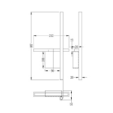 Настенный светодиодный светильник Arte Lamp Chic A2126AP-8BK 1