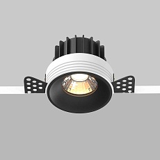 Встраиваемый светодиодный светильник Maytoni Round DL058-12W3K-TRS-B 1