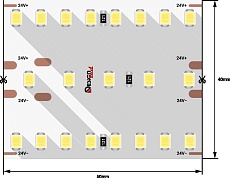 Светодиодная влагозащищенная лента DesignLed 40W/m 420LED/m 2835SMD нейтральный белый 2,5M 003247 1