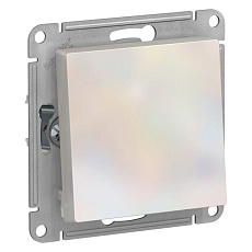 Переключатель одноклавишный Systeme Electric AtlasDesign 10A 250V жемчужный ATN000461
