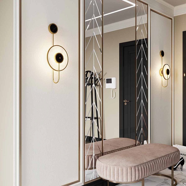 Настенный светодиодный светильник Odeon Light Midcent Naxos 4312/5WL Фото № 4