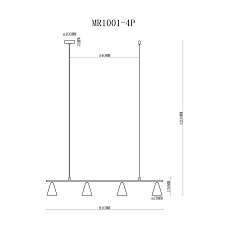 Подвесной светильник MyFar Milla MR1001-4P 1