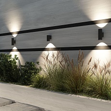 Уличный настенный светильник Denkirs Borg DK9821-BK 1