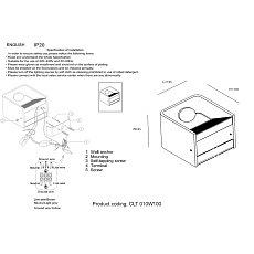 Настенный светодиодный светильник Crystal Lux CLT 010W100 WH 1