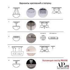 Потолочный светодиодный светильник Arte Perfetto Luce Rimini S501.0.60.A.4000 2