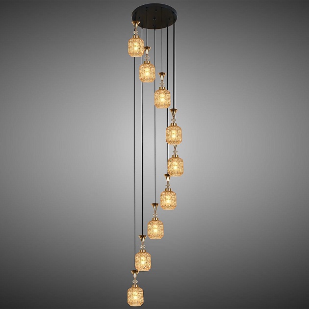 Подвесная люстра Reluce 02003-0.9-09 Amber Фото № 3