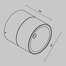 Уличный светодиодный светильник Maytoni Spin O310CL-L12W3K 1