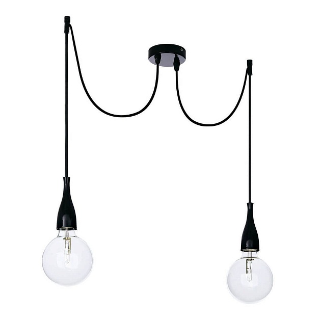 Подвесной светильник Ideal Lux Minimal SP2 Nero Opaco 112671 изображение 1 Подвесной светильник Ideal Lux Minimal SP2 Nero Opaco 112671 Фото № 1