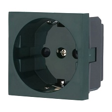 Розетка LK Studio с з/к, со шторками (зеленый) LK45 ( для выделения 