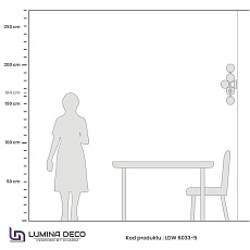 Настенный светильник Lumina Deco Marsiada LDW 6033-5 BK+F.GD 2