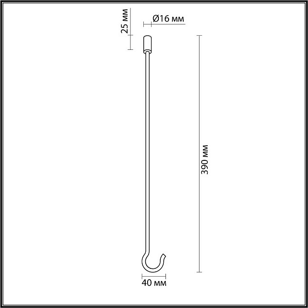 Крюк Odeon Light Hightech 4399/40K изображение 2 Крюк Odeon Light Hightech 4399/40K Фото № 2