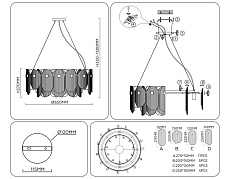 Подвесной светильник Ambrella light High light LH31253 5