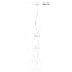 Подвесной светодиодный светильник Divinare Volturn 1243/06 SP-30 1
