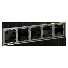 Рамка пластиковая Voltum S70 на 5 постов, (шелк) VLS100504