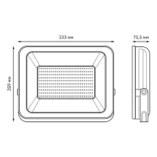 Прожектор светодиодный Gauss Qplus 200W 5500К 613100200 2