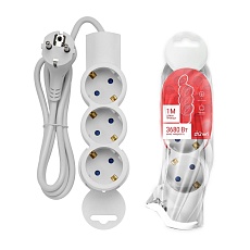 Удлинитель Duwi 3гн 1м с/з 32072 2 1