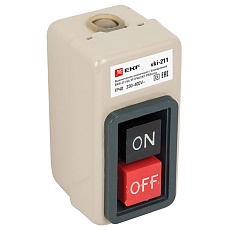 Выключатель кнопочный с блокировкой ВКИ-211 6А 3P IP40 EKF PROxima vki-211