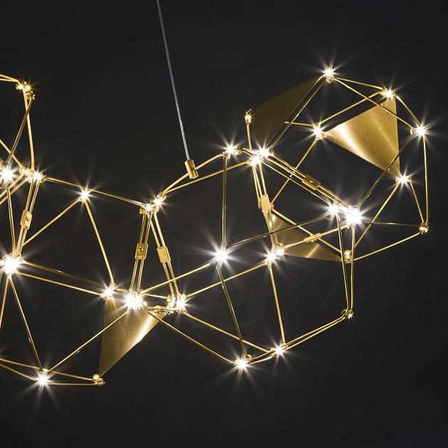 Подвесной светодиодный светильник Eurosvet Uma 90368/7 медь Фото № 3