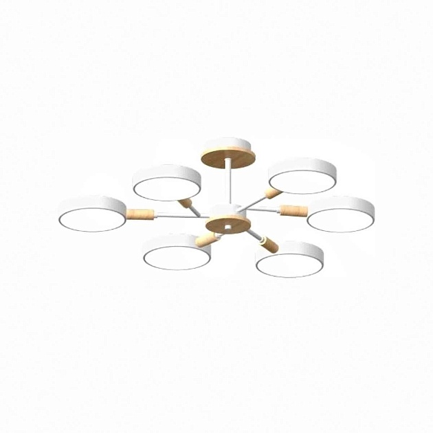Потолочный cветильник LED4U L3218-740 WH изображение 1 Потолочный cветильник LED4U L3218-740 WH Фото № 1