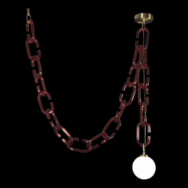 Подвесной светильник Loft IT Chain 10128C Red изображение 2 Подвесной светильник Loft IT Chain 10128C Red Фото № 2