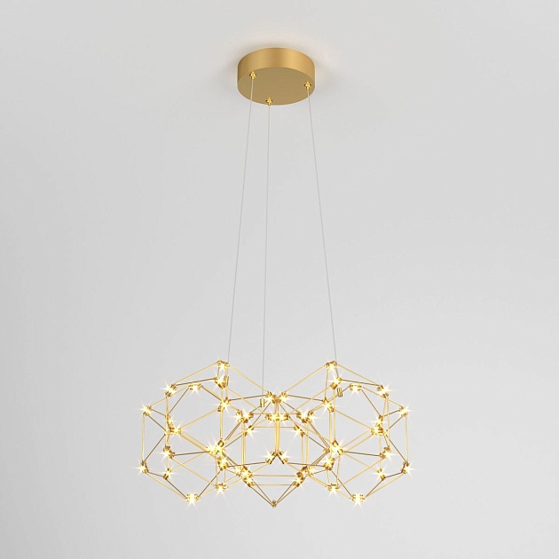 Подвесной светодиодный светильник Eurosvet Uma 90169/5 медь Фото № 1