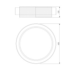 Потолочный светодиодный светильник Eurosvet Imperio 90286/1 белый/серебро Smart 1