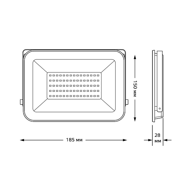 Прожектор светодиодный Gauss Qplus 50W 6500К 690511350 Фото № 5