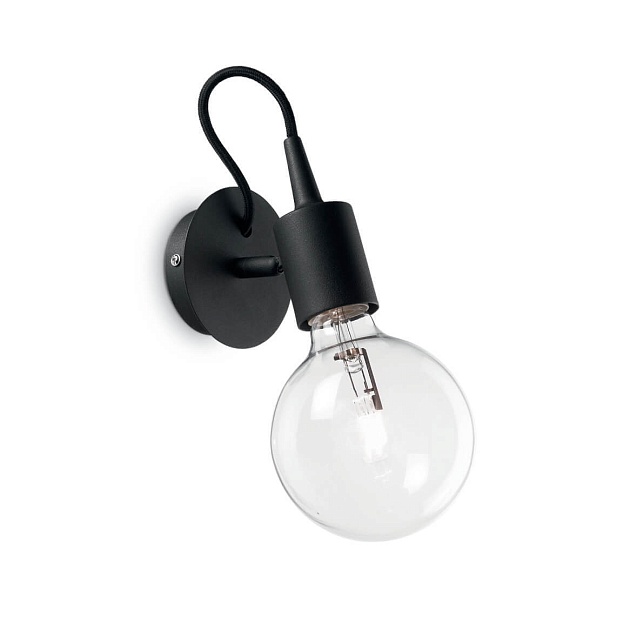 Бра Ideal Lux Edison AP1 Nero 148908 изображение 1 Бра Ideal Lux Edison AP1 Nero 148908 Фото № 1