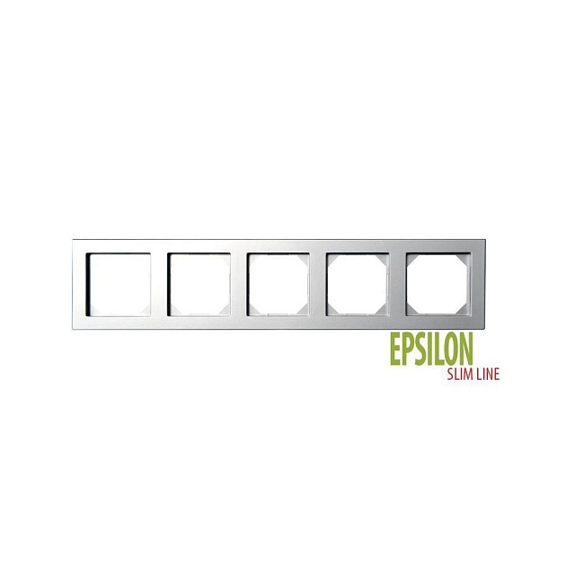 Рамка 5-постовая Liregus Epsilon серебро 28-1905 изображение 1 Рамка 5-постовая Liregus Epsilon серебро 28-1905 Фото № 1