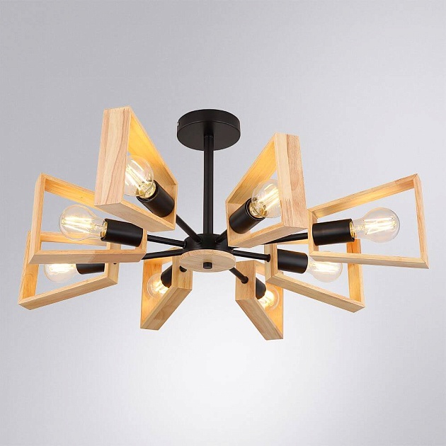Потолочная люстра Arte Lamp Brussels A8030PL-8BK изображение 3 Потолочная люстра Arte Lamp Brussels A8030PL-8BK Фото № 3