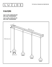 Подвесной светильник Lucide Favori 09434/04/30 1