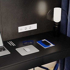 Рамка пластиковая Voltum S70 на 4 поста, (белый матовый) VLS100402 2