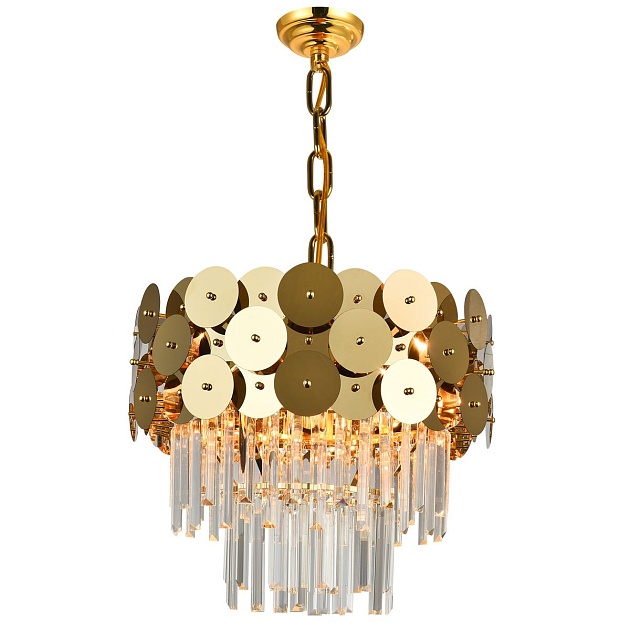 Подвесная люстра Natali Kovaltseva Beyond 76015/8C Gold Фото № 1