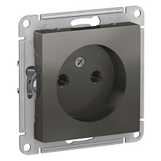 Розетка 2К Systeme Electric AtlasDesign 16A 250V сталь ATN000941