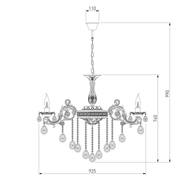 Подвесная люстра Bogates 283/10 Strotskis Фото № 2